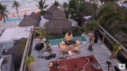 i.am.Nãda ft. Dominique Zuniga & Hernán Suárez live at Tulum, Mexico for Cafe De Anatolia