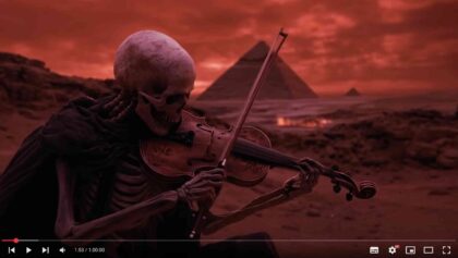 Haunting Violin Of Ancient Egypt With Piano Whispers Pharaoh Nocturne Undead Minstrel